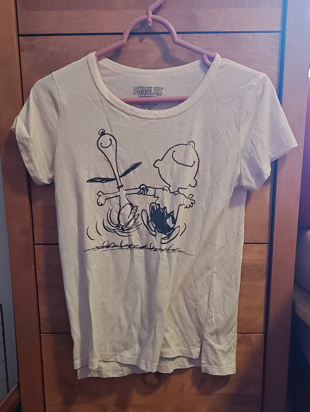 Peanuts Graphic Kids Tee in Cream - Peanuts